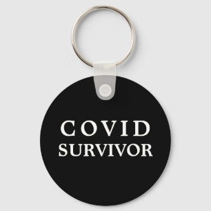 Porte-clés Survivant du virus Covid - J'ai survécu au virus C