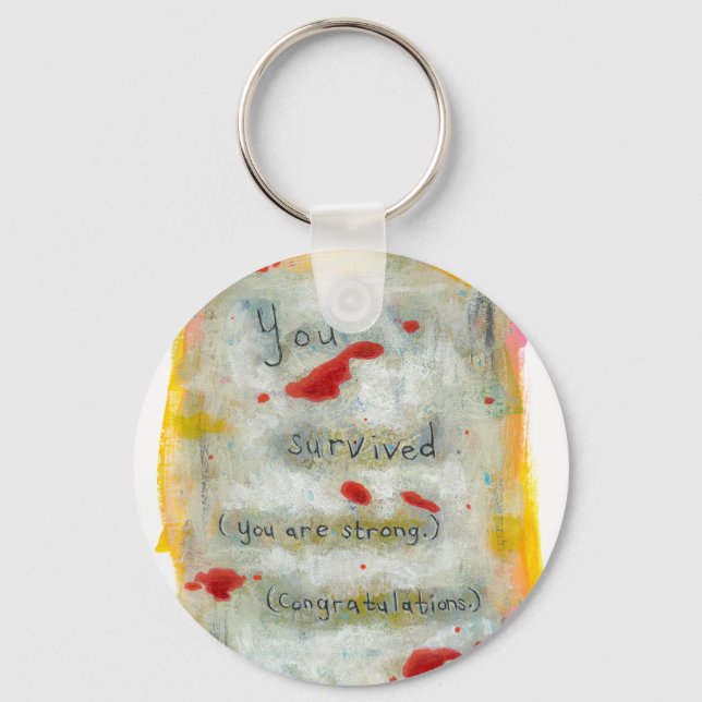 Porte-clés Survivant rétablissement guérison espoir art traum (Recto)