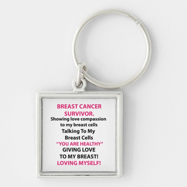 Porte-clés Survivante du cancer du sein (Devant)