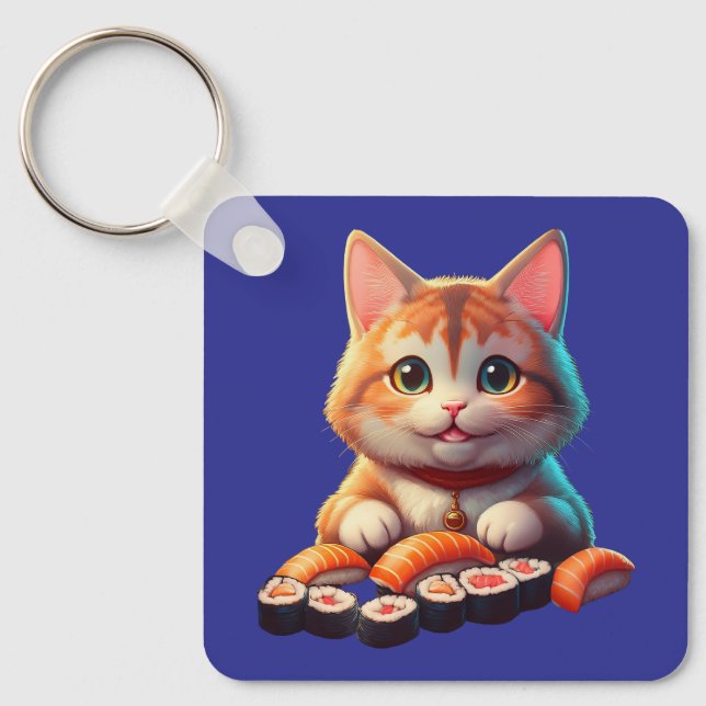 Porte-clés Sushi Cat (Recto)