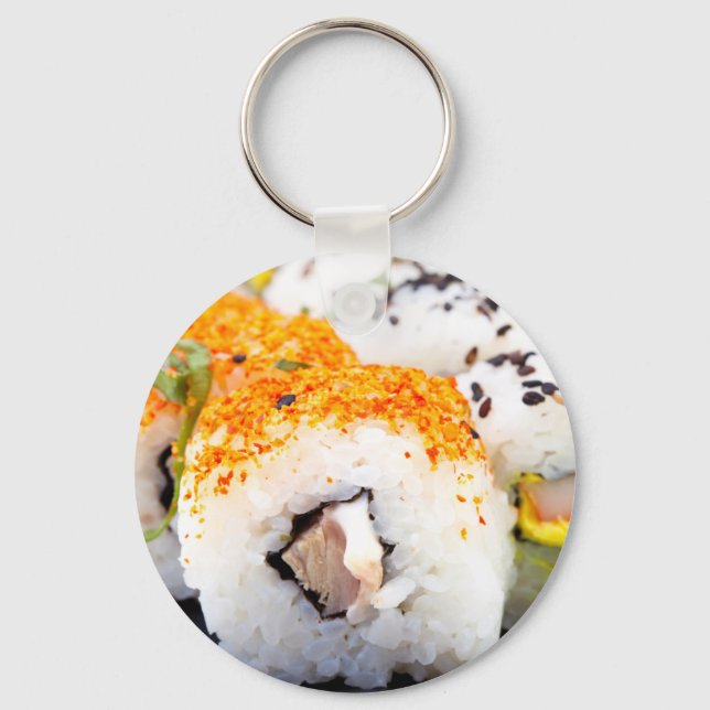 Porte-clés Sushi on a plate (Recto)