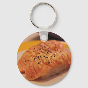 Porte-clés Sushi Saumon Nourriture Japonaise Délicieux Miam M