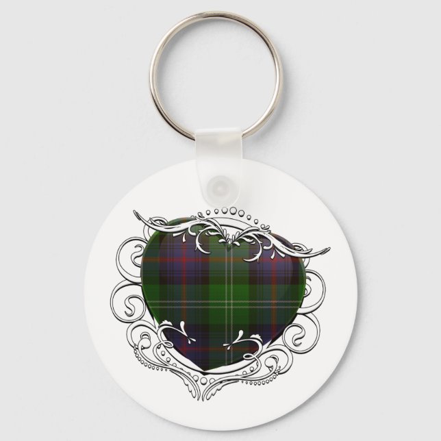 Porte-clés Sutherland Tartan Heart (Recto)