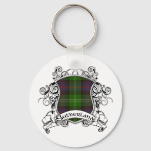Porte-clés Sutherland Tartan Shield