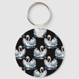Porte-clés Swan Birds Design Motif
