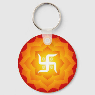 Porte-clés Swastika spirituelle