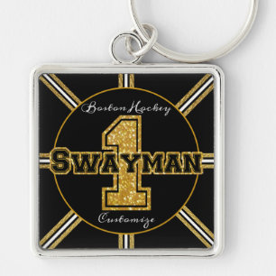 Porte-clés Swayman de hockey de Boston 1