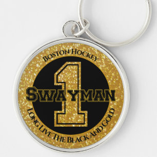 Porte-clés Swayman de hockey de Boston 1