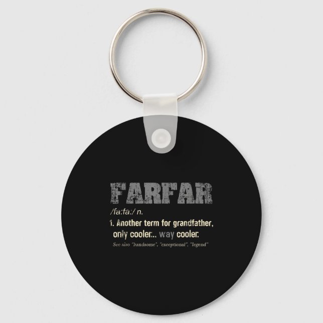 Porte-clés Swedish Farfar Funny Definition Grandpa Gift  (Recto)