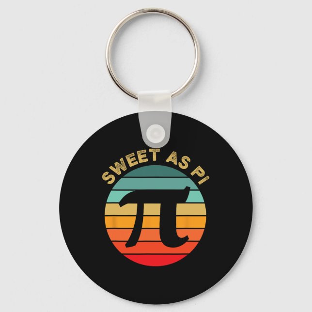 Porte-clés Sweet As Pi Day 2025 Funny Math Enseignant Joke 3. (Recto)