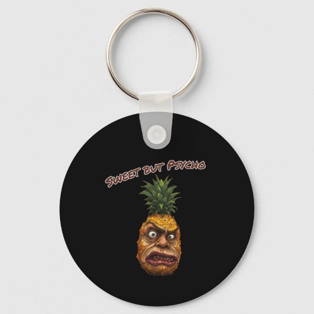 Porte-clés Sweet but Psycho Pineapple (Recto)