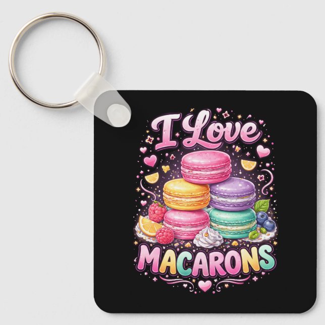 Porte-clés Sweet Love Macarons (Recto)