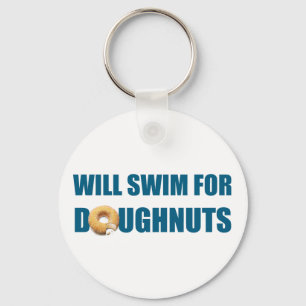 Porte-clés Swim team gift funny, swimming for doughnuts