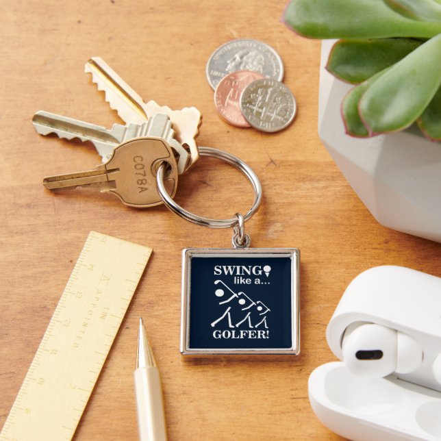 Porte-clés Swing Like A Golfer Golf  (Bureau)
