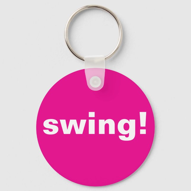 Porte-clés Swingthink, Hot Pink Golf Ball (Recto)
