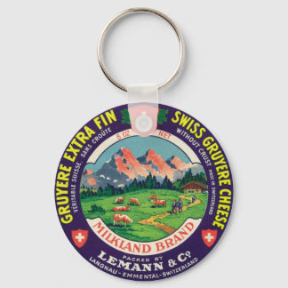 Porte-clés Swiss Gruyere Cheese Langnau Emmental Switzerland