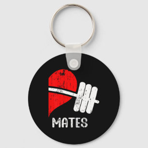 Porte-clés Swole Mates Couples Correspondant Gym Drôle Tee Po