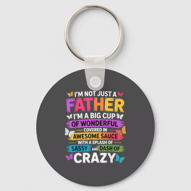 Porte-clés Sy Father Funny Quote Dad Humor Men Women  (Recto)