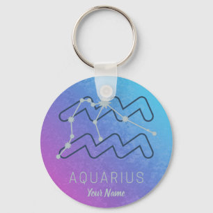Porte-clés Symbole Aquarius Zodiac Star Horoscope