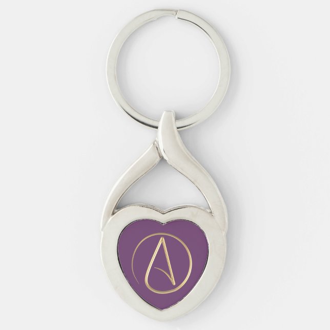Porte-clés Symbole athée (Devant)