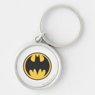 Porte-clés Symbole Batman   Logo du cercle jaune foncé