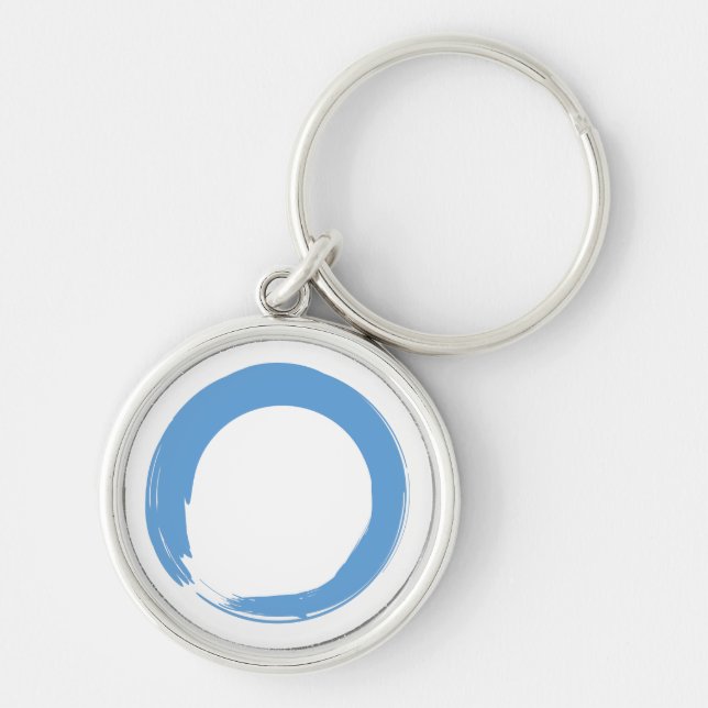 Porte-clés Symbole bleu ciel Zen (Devant)
