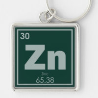 Symbole chimique de l'élément de zinc chimie formu