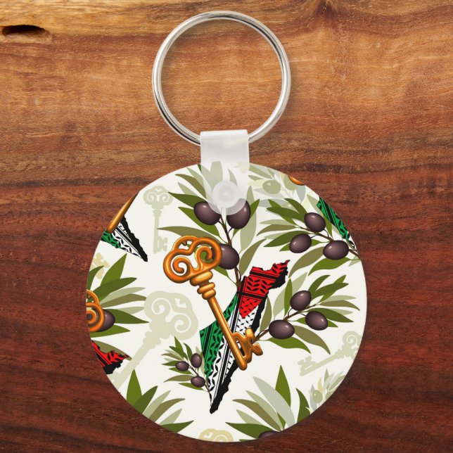 Porte-clés Symbole clé palestinien du droit au retour (Recto)