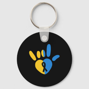 Porte-clés Symbole d'amour - Coeur non verbal de sensibilisat