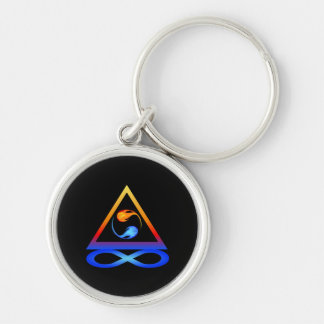 Porte-clés Symbole d'amour-symbole de flamme jumelle-