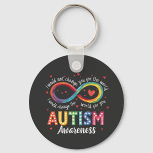 Porte-clés Symbole d'autisme infini Sensibilisation sur l'aut