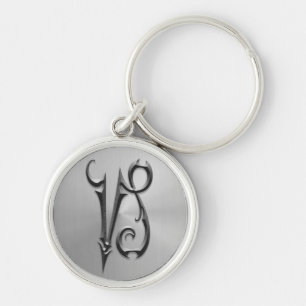 Porte-clés Symbole de Capricorne d'acier inoxydable