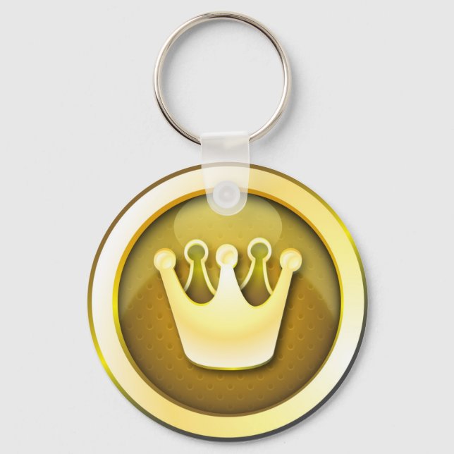 Porte-clés symbole de couronne porte - clé brillant (Recto)