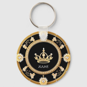 Porte-clés Symbole de couronne royale ornée élégante