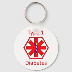 Porte-clés Symbole de diabète