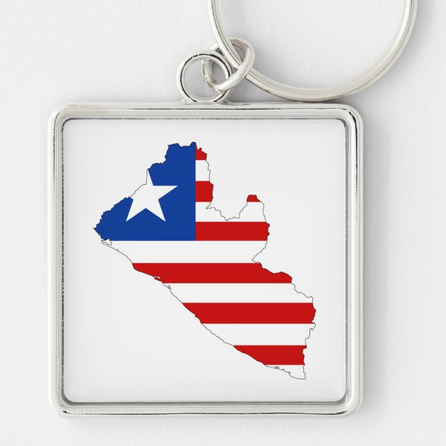 Porte-clés symbole de forme de carte de drapeau de pays du (Devant)