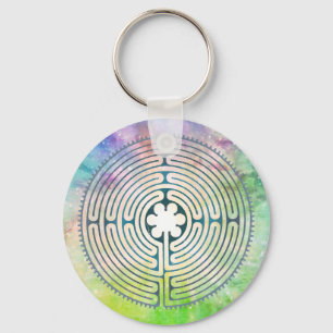 Porte-clés Symbole de géométrie sacrée - Chartres Labyrinthe
