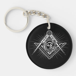 Porte-clés Symbole de la Freemason des yeux d'Illuminati