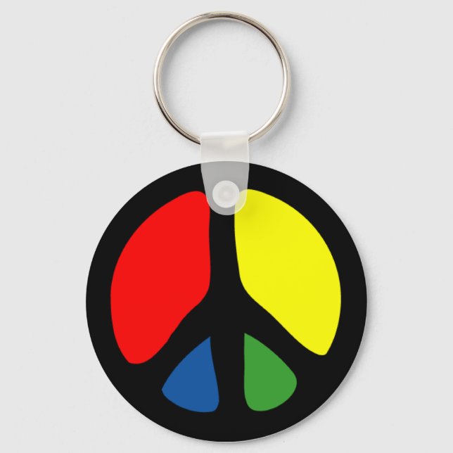 Porte-clés SYMBOLE DE LA PAIX Super Hippie (Recto)