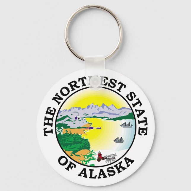 Porte-clés Symbole de l'Alaska (Recto)
