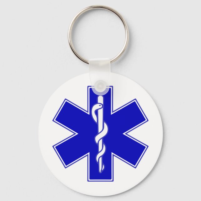 Porte-clés Symbole de l'Étoile de la vie (Recto)