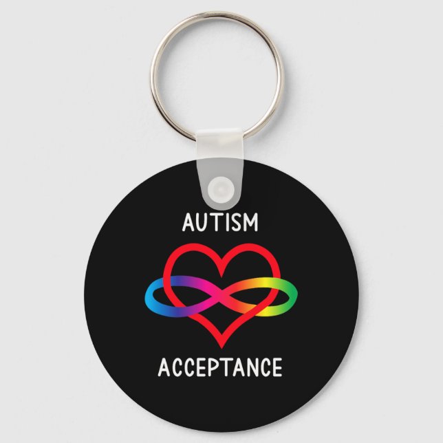 Porte-clés Symbole de l'infini d'acceptation de l'autisme Pro (Recto)