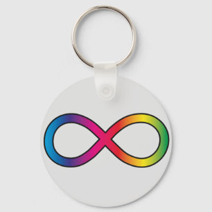 Porte-clés Symbole de l'infini neurodiversité