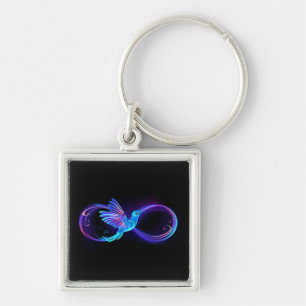 Porte-clés Symbole de Neon Infinity par Glowing Hummingbird