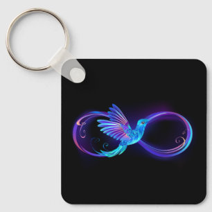 Porte-clés Symbole de Neon Infinity par Glowing Hummingbird