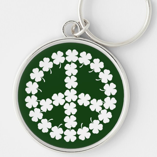 Porte-clés Symbole de paix de shamrock (Devant)