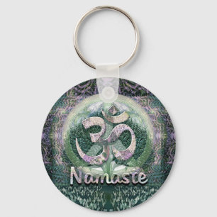 Porte-clés Symbole de paix Namaste