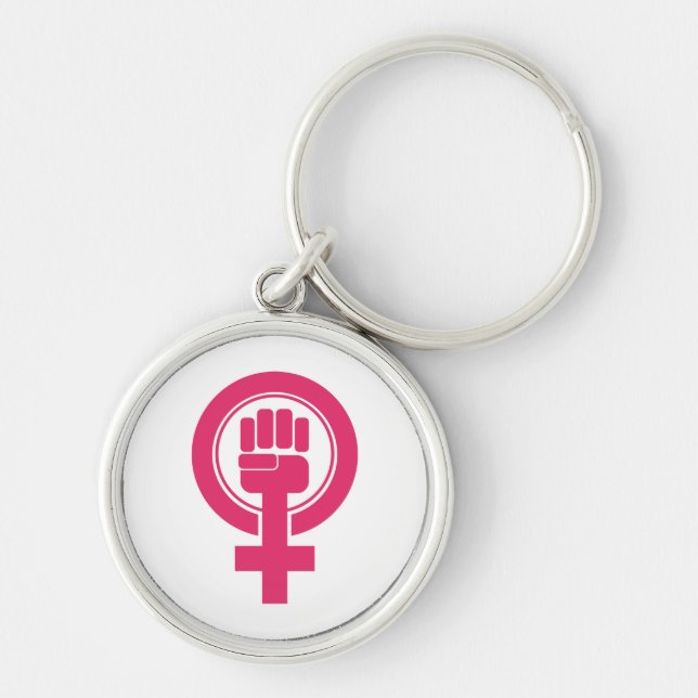 Porte-clés Symbole de résistance de la main des femmes (Devant)