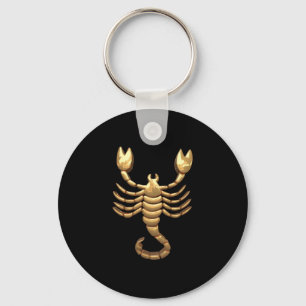Porte-clés Symbole de scorpion or ton Porte - clé zodiaque