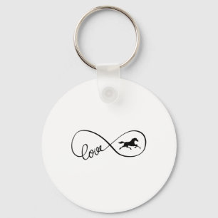 Porte-clés Symbole d'infini Art Amour Cheval Vêtements
